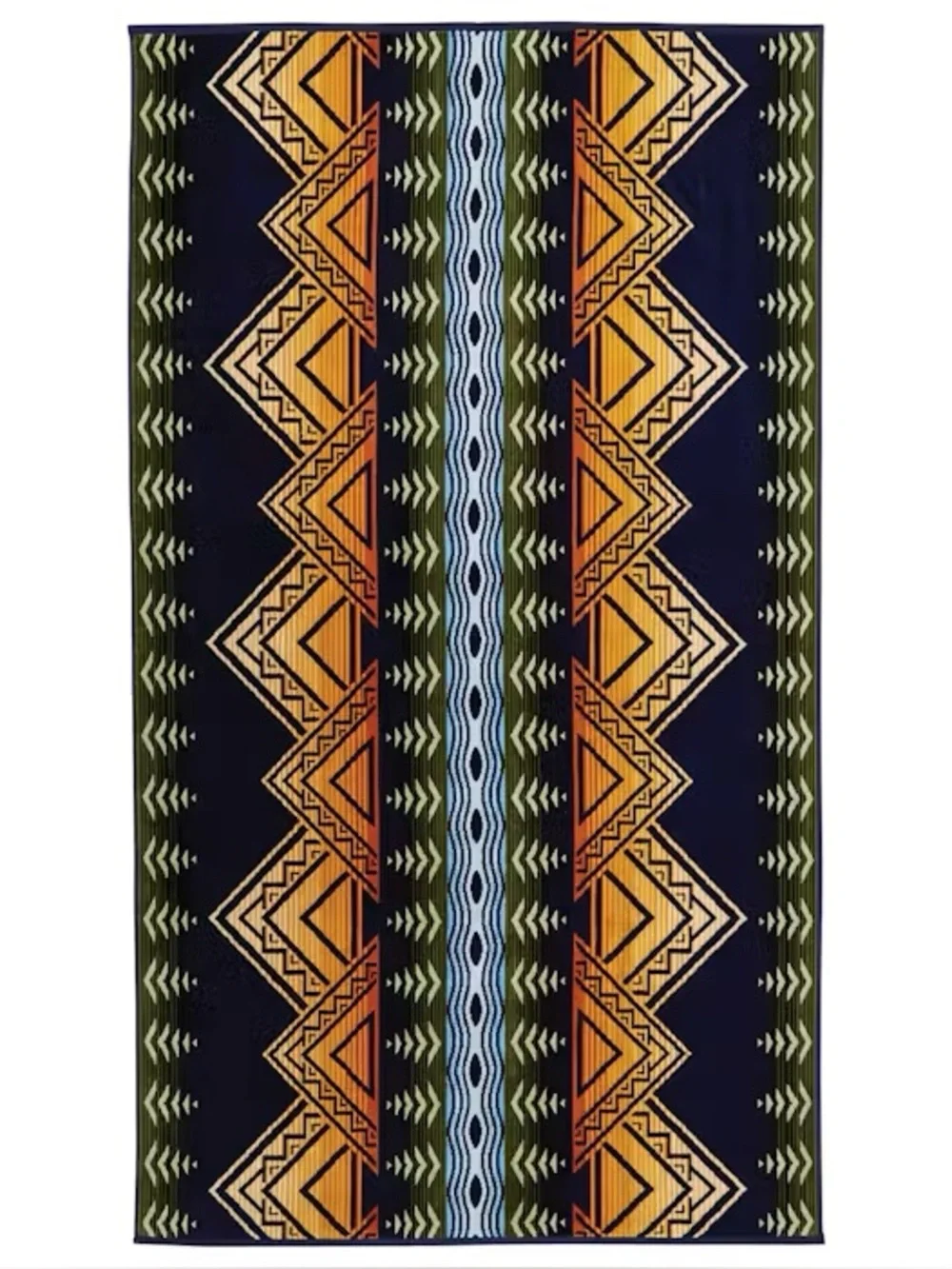 Pendleton American Treasures Towel Indigo & Orange